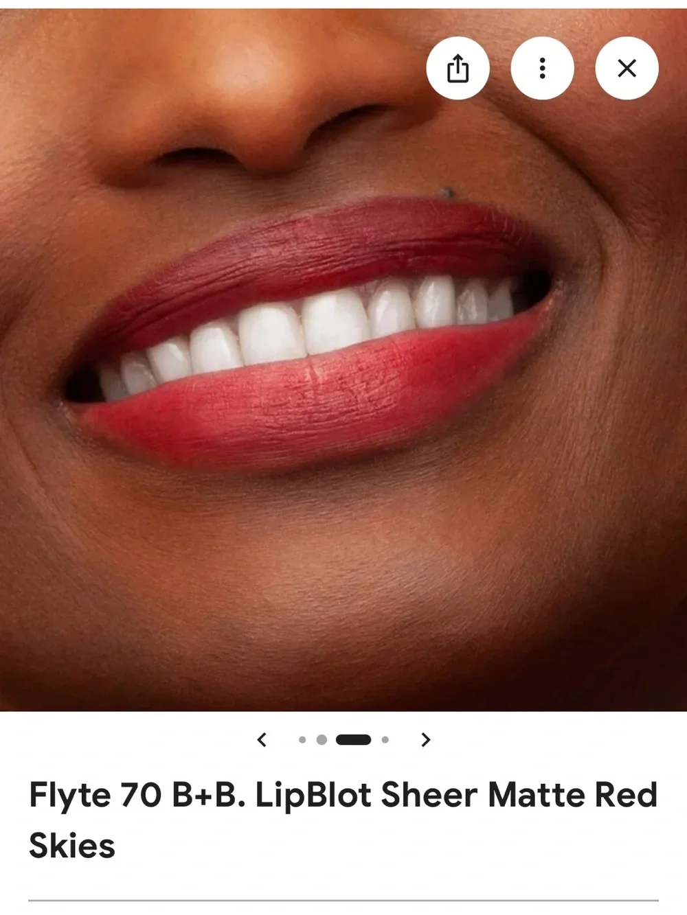 Flyte.70 sheer matte lipstick. NWT